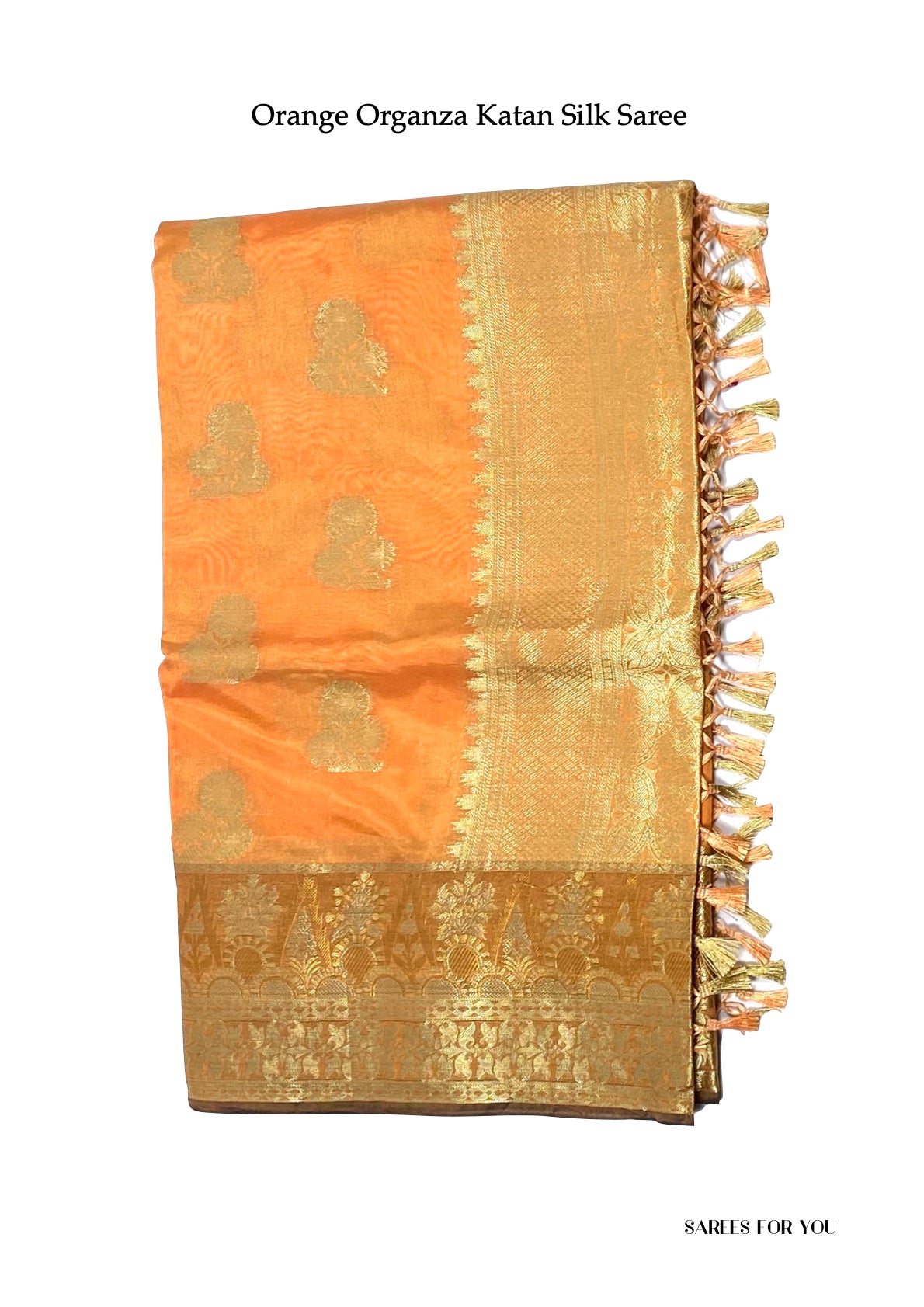 0100 Organza Katan Silk - Orange