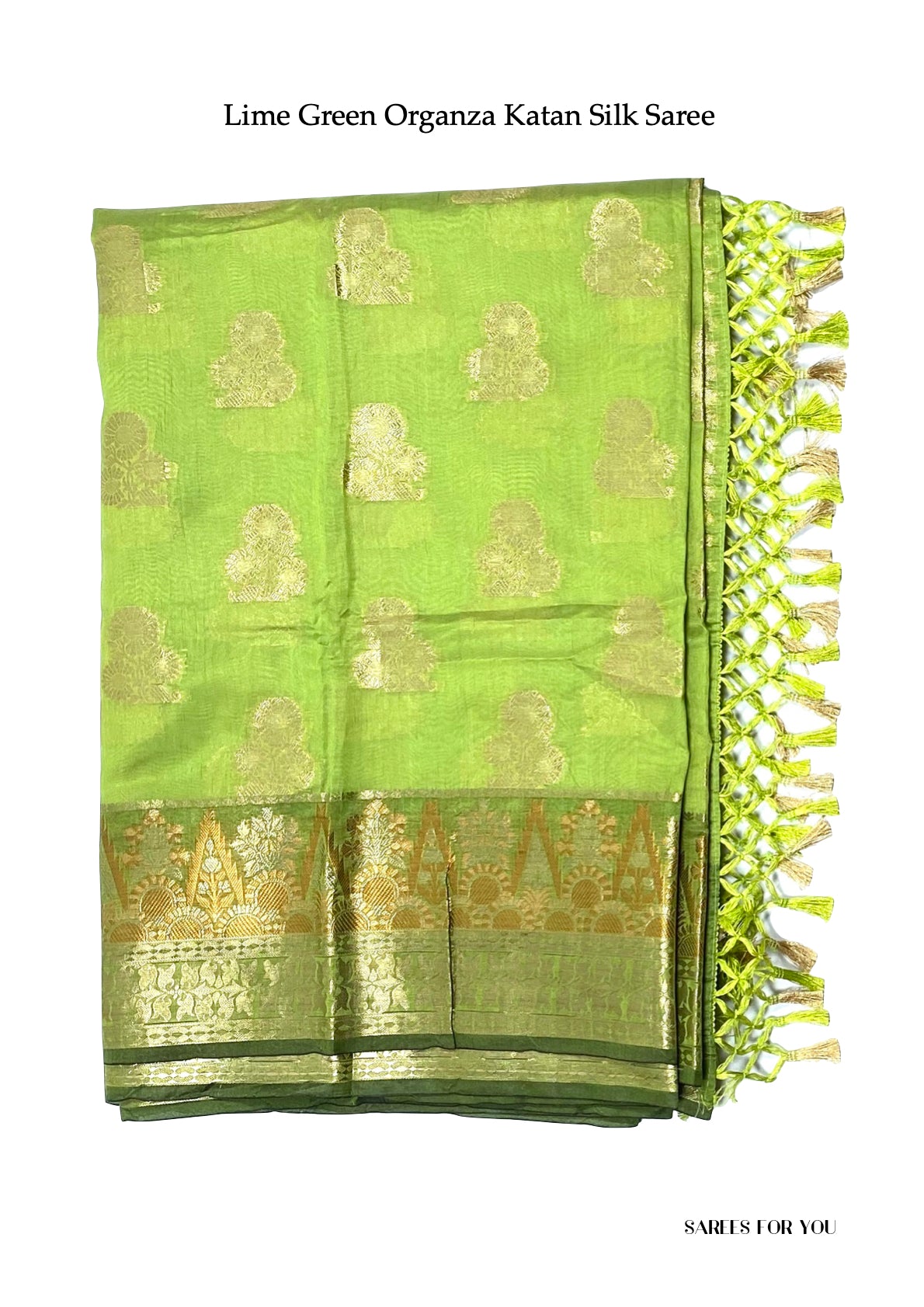 0152 Organza Katan Silk - Lime Green